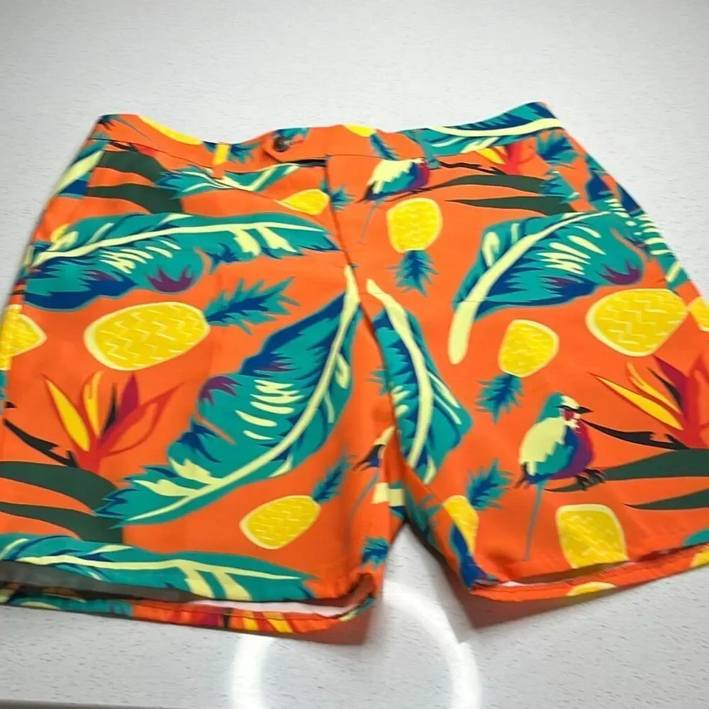 Shinesty - The Cruise Ship Casanova - Vibrant Tropical Hawaiian Summer Suit Size